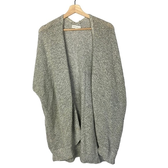 Aritzia Community Gray Open Front Mid Length Cardigan Sweater XXS - Picture 2 of 5